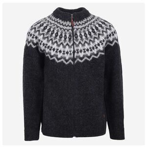 Iceland Icewear snorralaug wool zip up sweater lopapeysa pattern